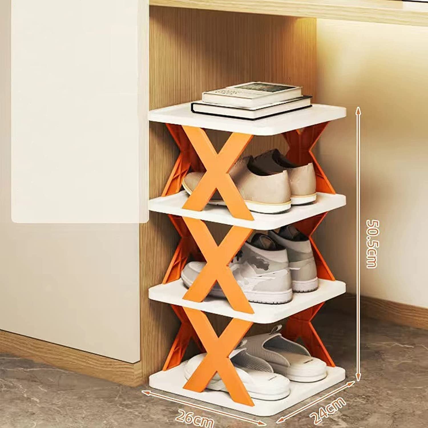Foldable Shoe Rack – Space Saving Multi-Layer Shoe Organizer for Home & Travel