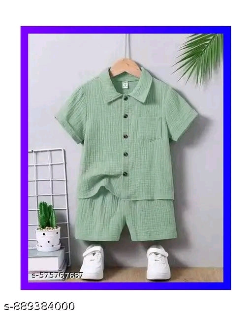 Boys Stylish Co-ord Set Shirt and Shorts Combo for Kids coard set boys set kids summer wear boys dress kids combo boys outfit toddler clothes kids wear low price