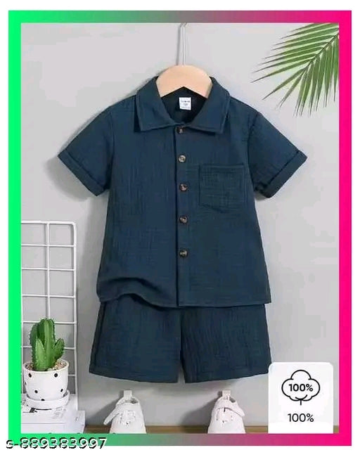 Boys Stylish Co-ord Set Shirt and Shorts Combo for Kids coard set boys set kids summer wear boys dress kids combo boys outfit toddler clothes kids wear low price